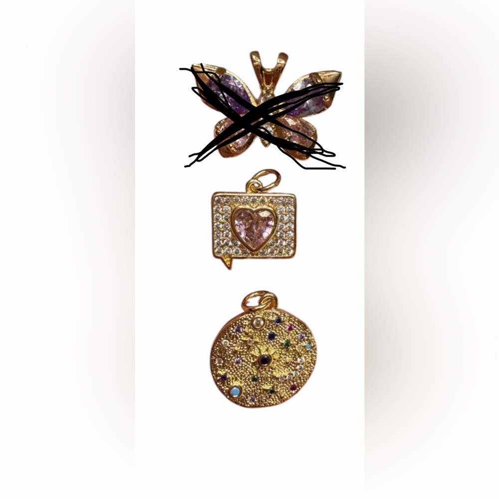 Charms gold non tarnishing.